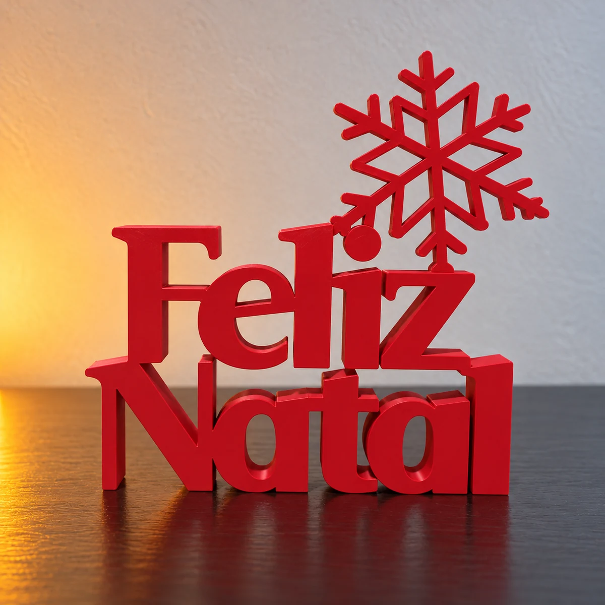 FELIZ NATAL COM FLOCO DE NEVE