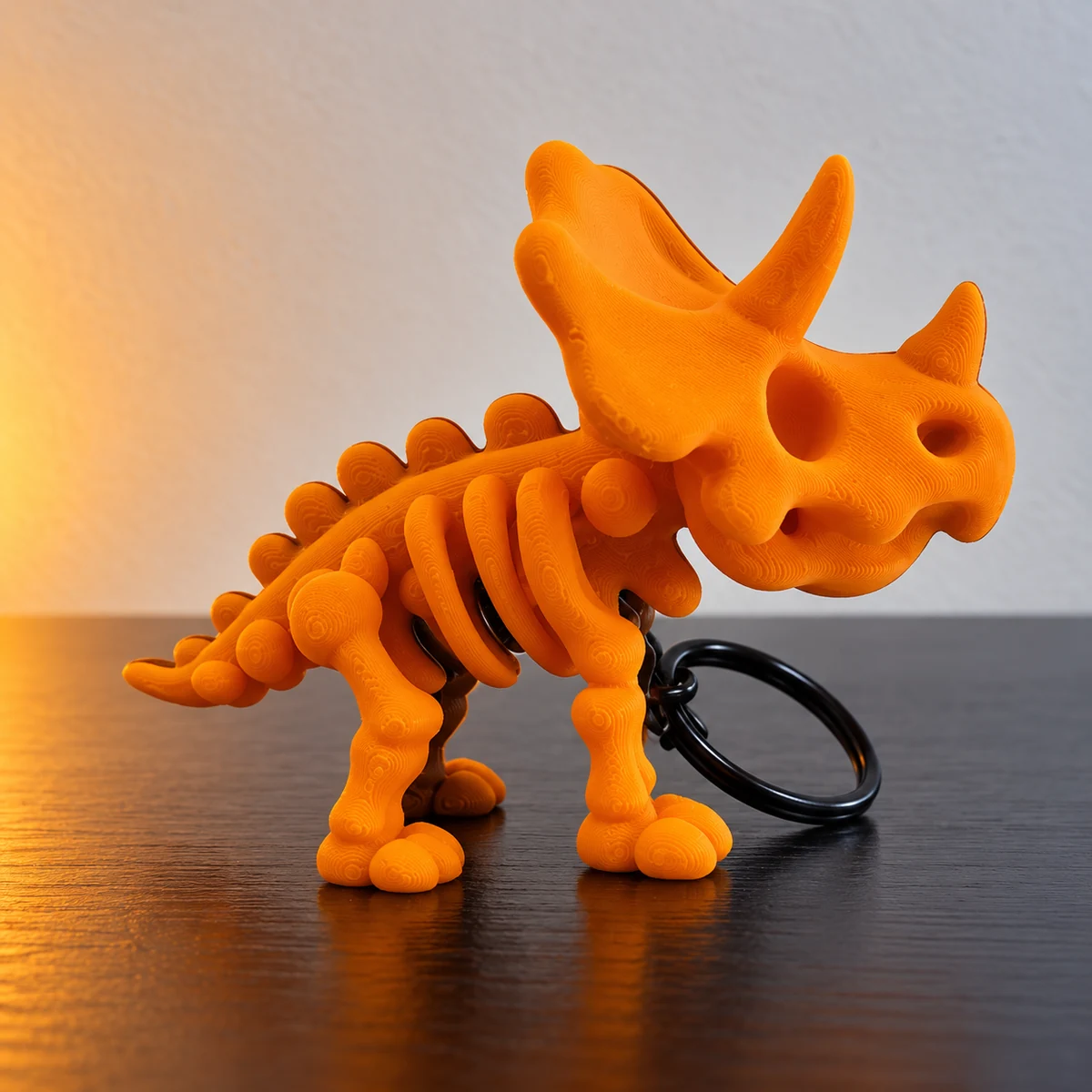 Chaveiro Tricerátopo Kawaii